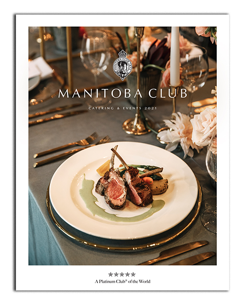 Manitoba Club Catering & Events 2021 Menu (Photo of Lamb by Luxe IMages by Jill)